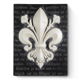 White Fleur with Writing