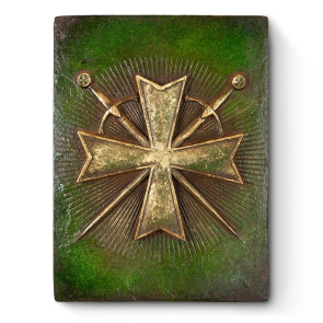 Green with Gold Maltese Cross