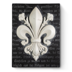 White Fleur with Writing