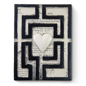 Black Labyrinth with Heart