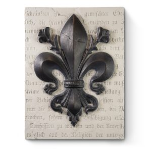 Black Fleur with Writing