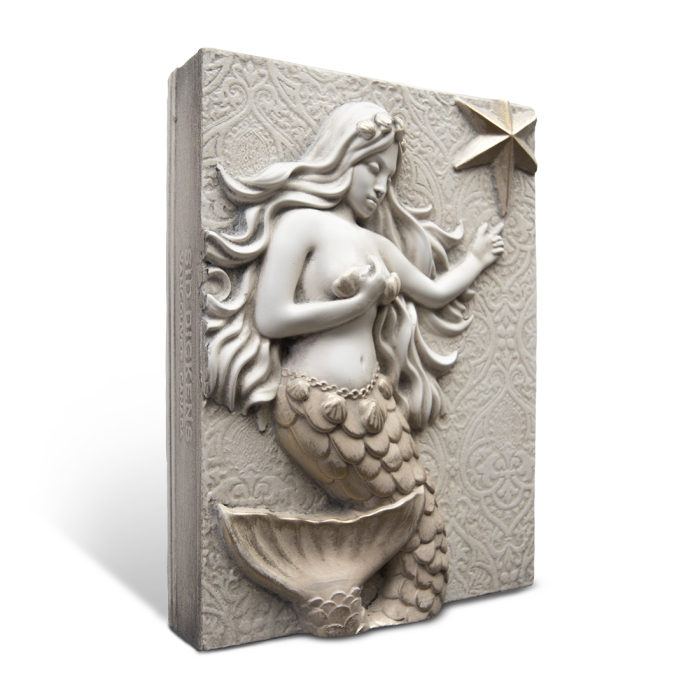 143/610 小浦昇 銅版画 MERMAID STREET SAND WICH SHOP Metallic mermaid statue turns heads along SF's Embarcadero